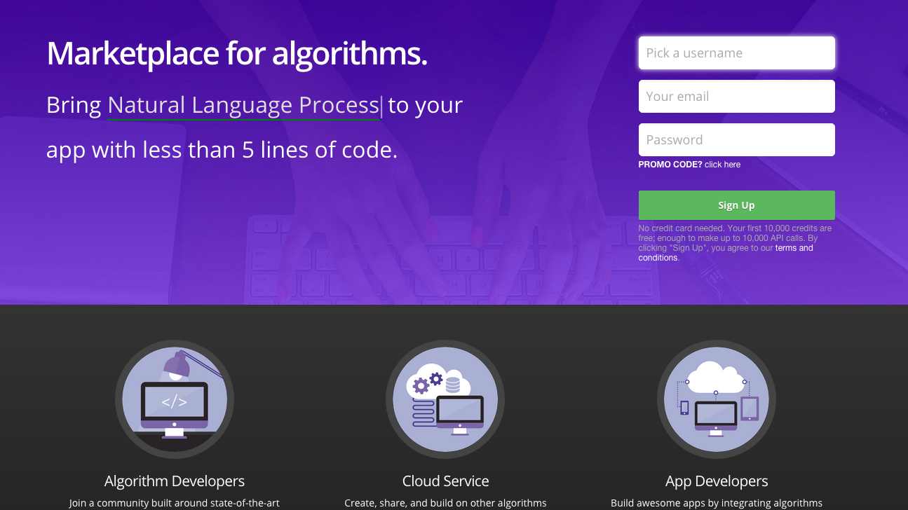 Build and share own algorithms
