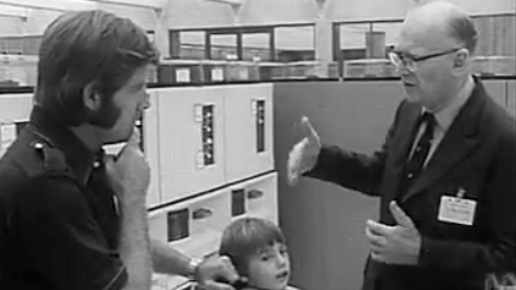 Arthur C. Clarke over Internet in 1974