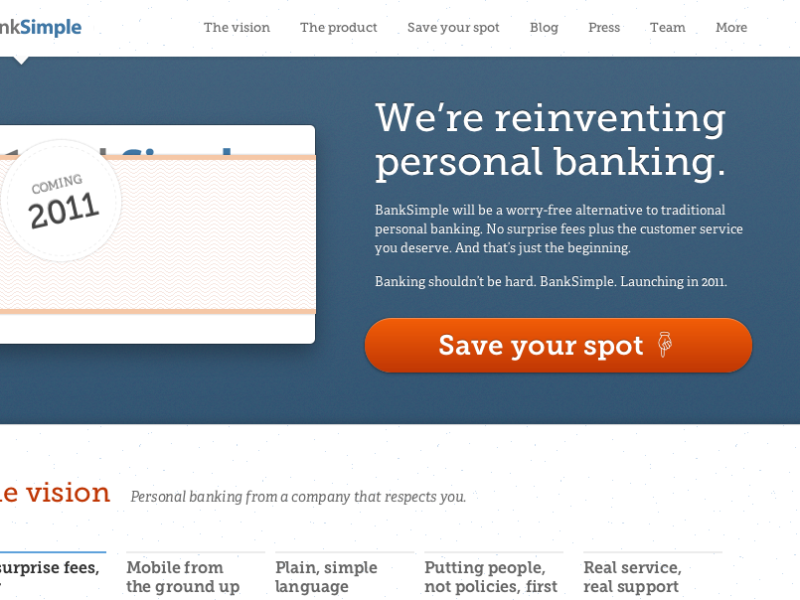 Bank Simple, opnieuw uitvinden van bankieren