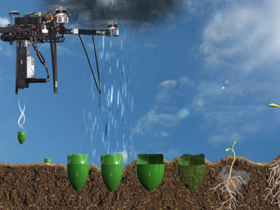 Drones to plant trees