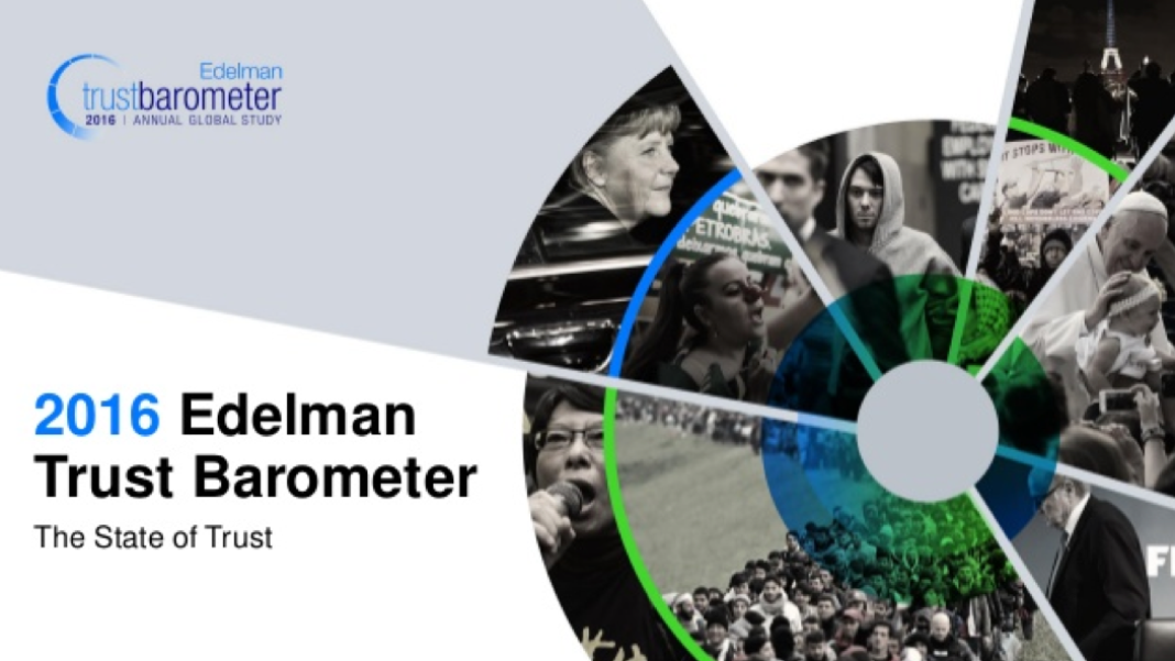 Edelman Vertrouwen barometer 2016