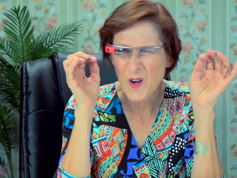 How elderly react to Google Glass