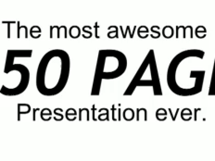 'Most awesome presentation' met Google doc's!