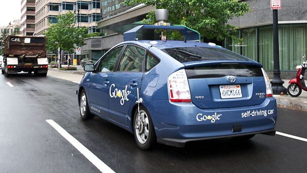 Google's self driving car in action