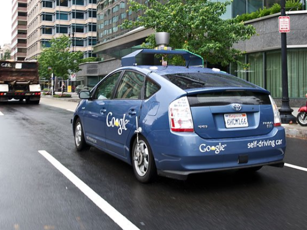 Google's self driving car in action