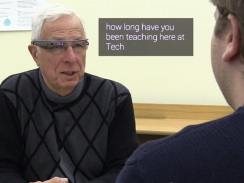 Google Glass voor doven en een bril voor blinden