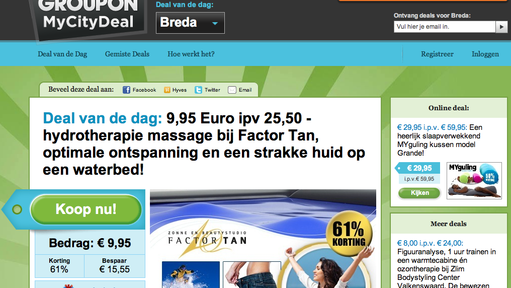 Groupon: in groepen consumeren