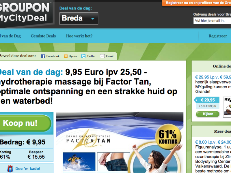 Groupon: in groepen consumeren