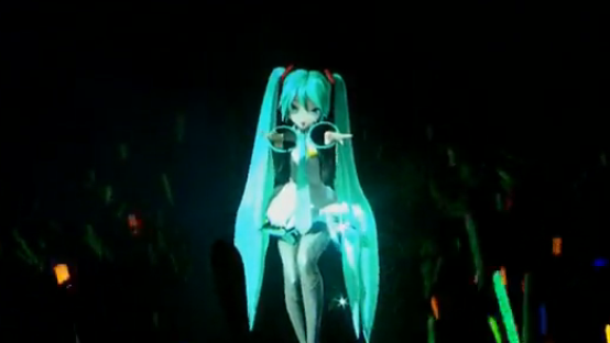 Hatsune Miku, hologram als popster