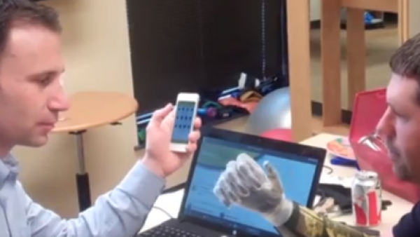 Bionic hands controlled with an iPhone