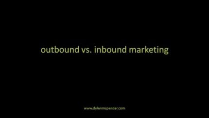 Outbound marketing is dood