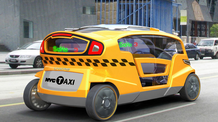 Unicab: concept taxi van de toekomst