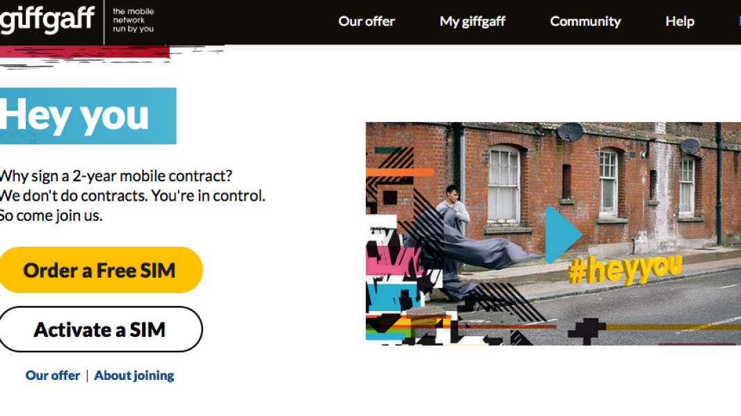 Giffgaff, voor en door consumenten