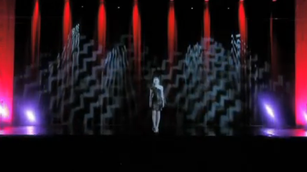 3d modeshow volledig met hologrammen