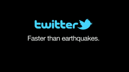 Twitter sneller dan aardbevingen