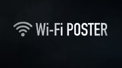 Wifi via een filmposter