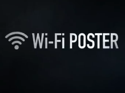Wifi via een filmposter